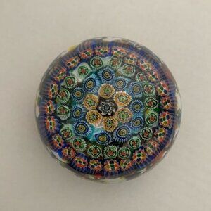 Milano Millefiori glass paperweight